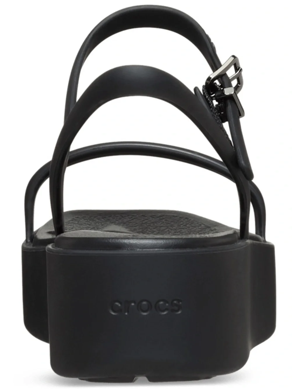 Crocs Miami Platform Y Strap Sandal Black Womens Sz 10 NWT
